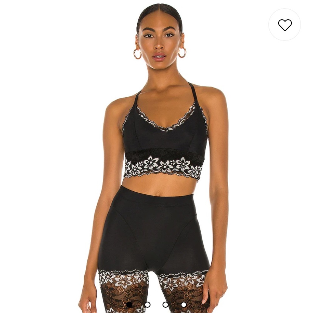 Adam Selman Sport Triangle Lace Bra
